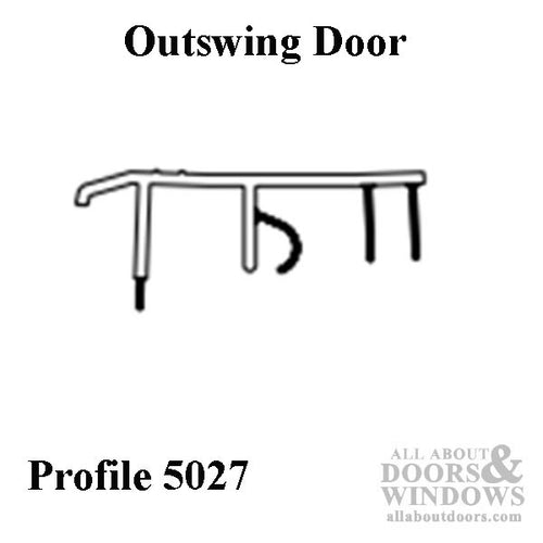 Weathershield  Outswing  Sweep / door bottom, screw-on / nail-on - Weathershield  Outswing  Sweep / door bottom, screw-on / nail-on