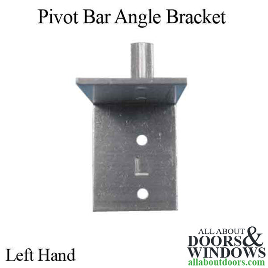 Pivot Bar Angle Bracket, 1-1/2", Corner Left Hand