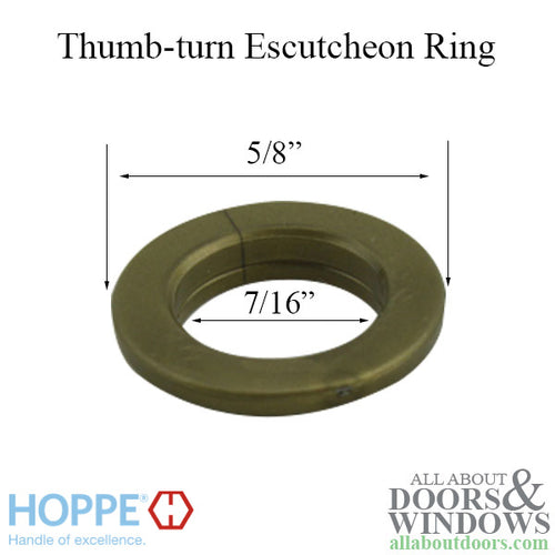 Hoppe Sliding Patio Door Thumb-turn Escutcheon Ring - Hoppe Sliding Patio Door Thumb-turn Escutcheon Ring