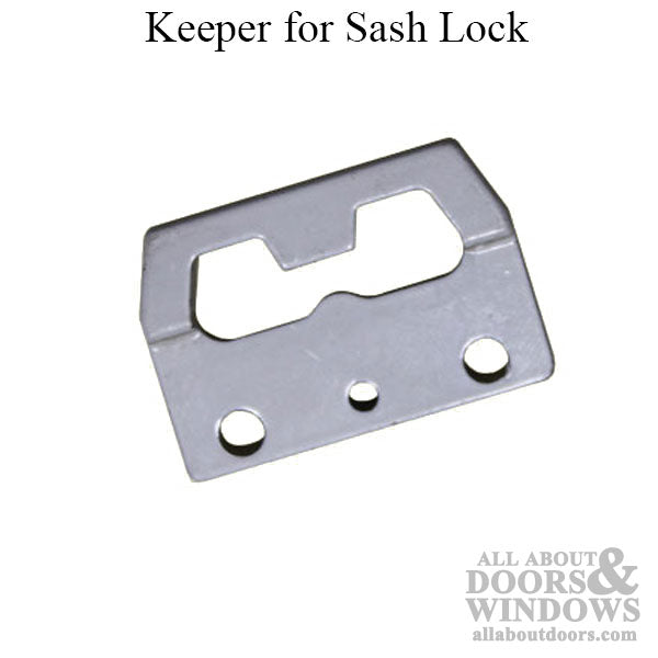 Keeper for Sash Lock, 1 Inch C-C - Brown - Keeper for Sash Lock, 1 Inch C-C - Brown