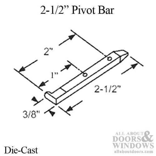 Pivot Bar, 2-1/2