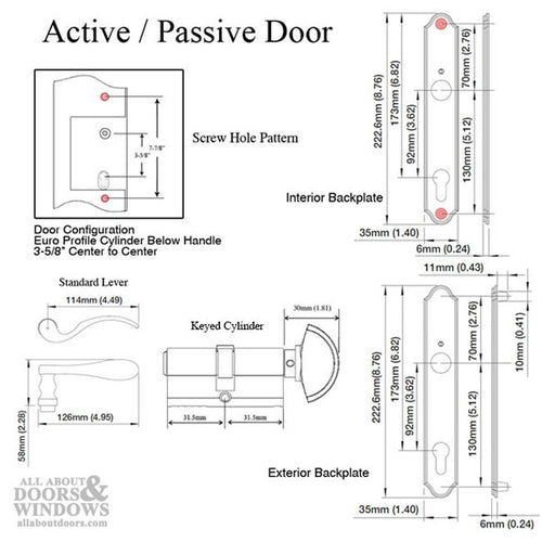 HOPPE Active Handle Set with Munchen Style Lever Dark Bronze Metallic Finish - HOPPE Active Handle Set with Munchen Style Lever Dark Bronze Metallic Finish