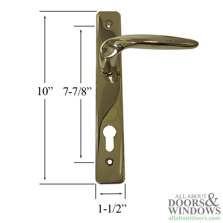 Weather Shield Multipoint Lock Square Modern Handle Set Non-Keyed - Weather Shield Multipoint Lock Square Modern Handle Set Non-Keyed