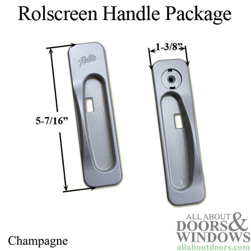 Pella Door Handle For Rolscreen Sliding Screen Door Champagne Handles With Latch - Pella Door Handle For Rolscreen Sliding Screen Door Champagne Handles With Latch