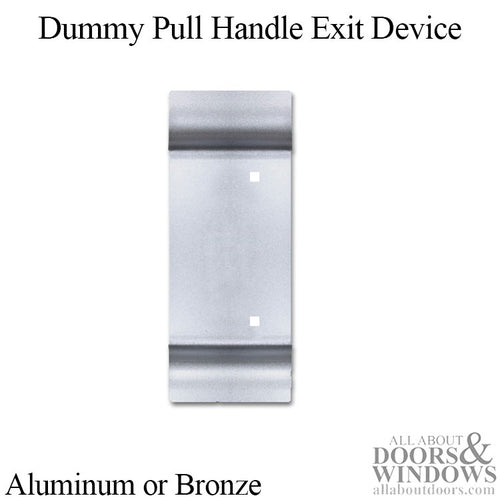 Dummy Pull Handle Exit Device Trim, NO Cylinder Hole - Choose Color - Dummy Pull Handle Exit Device Trim, NO Cylinder Hole - Choose Color