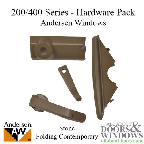 Andersen Casement Window - 200/400 Series - Hardware Pack - Folding Contemporary - Stone - Andersen Casement Window - 200/400 Series - Hardware Pack - Folding Contemporary - Stone