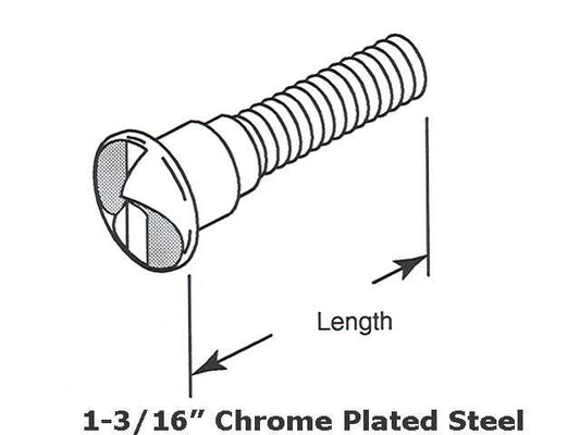 One Way Shoulder Screw for Partition Panel 1.187 Inch Length