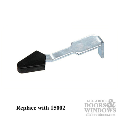 DISCONTINUED 2 Inch Lever Latch with Black Plastic Tip - DISCONTINUED 2 Inch Lever Latch with Black Plastic Tip