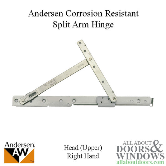 Andersen Awning/Casement Corrosion Resistant Right-Hand Split-Arm Head Hinge