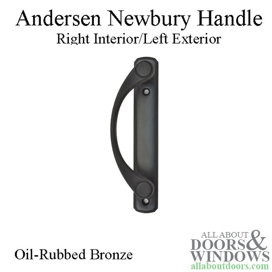 Andersen Frenchwood Gliding Door - Handle - Newbury - Right Interior/Left Exterior - Oil Rubbed Bronze