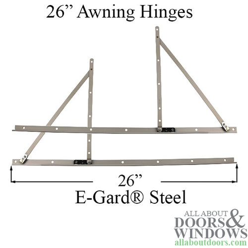 Truth 13.17 Awning Window Hinge and Track, Pairs 26