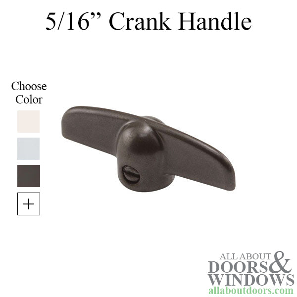 Crank Handle, 5/16 Inch Spline, T-Shape - Crank Handle, 5/16 Inch Spline, T-Shape