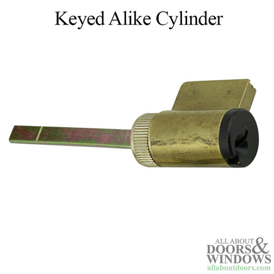 G-U / Ferco 1 Inch Cylinder, Schlage keyway - Keyed Alike - Bronze