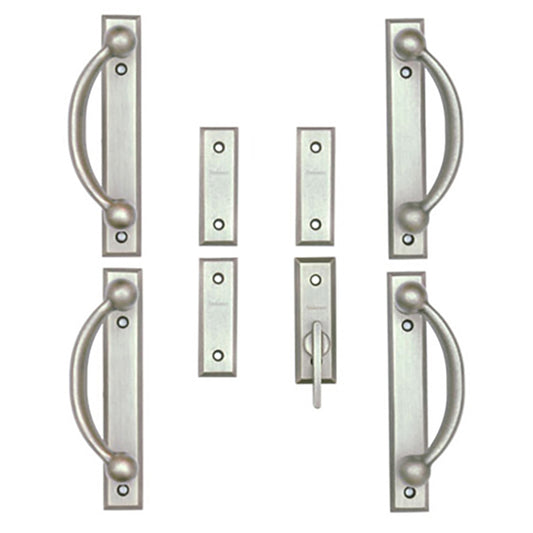 Andersen Yuma 4-Panel Gliding Door Interior/Exterior Trim Hardware - Distressed Nickel