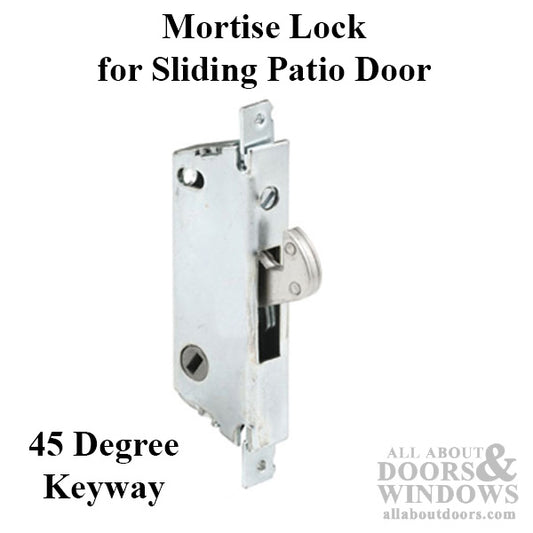 Mortise Lock, 45 ° Slot, Auto Lock, Square Face End - Adams