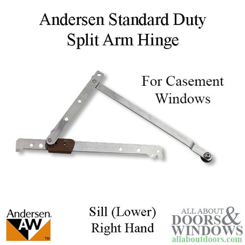 Andersen Standard Duty Split Arm Right Handed Sill Hinge, 1995-1998 - Andersen Standard Duty Split Arm Right Handed Sill Hinge, 1995-1998