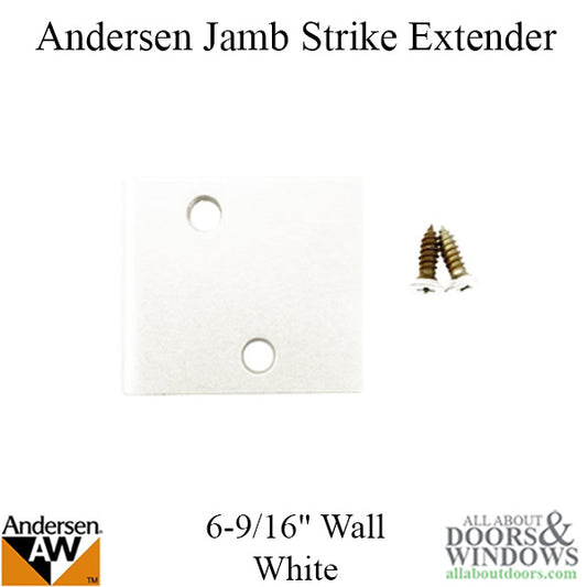 Andersen Jamb Strike Extender, 2-3/8" - White