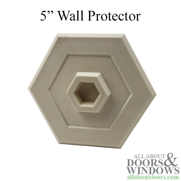 Wall Protector - 5 Inch Hexagonal - Ivory - Wall Protector - 5 Inch Hexagonal - Ivory