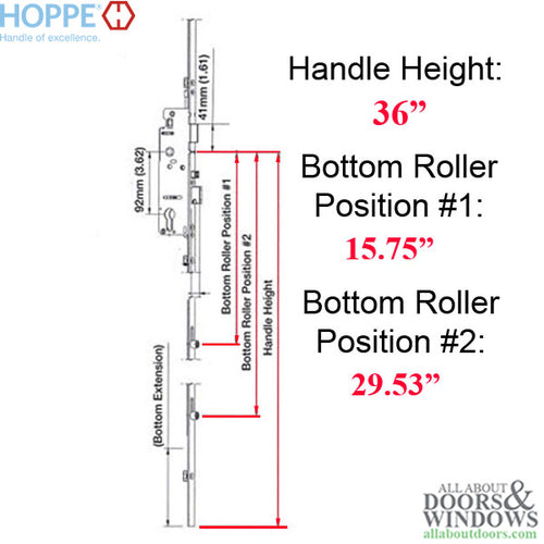 16mm Manual Gear, 45/92, Roller @ 15.75