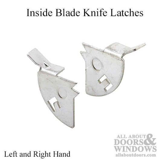 Inside Blade Knife Latches, Left and Right Hand, Swivel Type