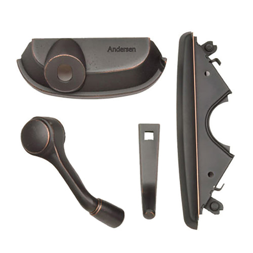 Andersen Casement Window - 200/400 Series - Hardware Pack - Folding Traditional - Distressed Bronze - Andersen Casement Window - 200/400 Series - Hardware Pack - Folding Traditional - Distressed Bronze