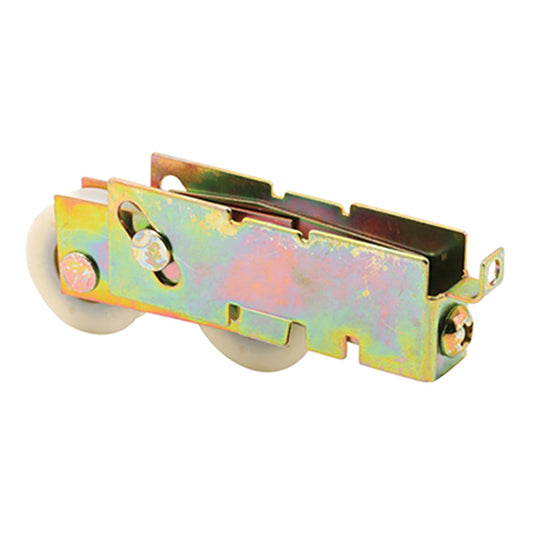 Sliding Door Tandem Roller with Adjustable F Tab Steel Housing 1.25 Nylon Ball Bearing Wheel Diameter