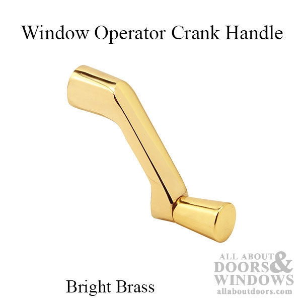 Truth Window Operator Crank Handle - Bright Brass - Truth Window Operator Crank Handle - Bright Brass