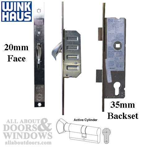 Winkhaus 20mm Cobra 35/92 Multipoint Lock System  with Hooks 82-7/8 inch - Winkhaus 20mm Cobra 35/92 Multipoint Lock System  with Hooks 82-7/8 inch