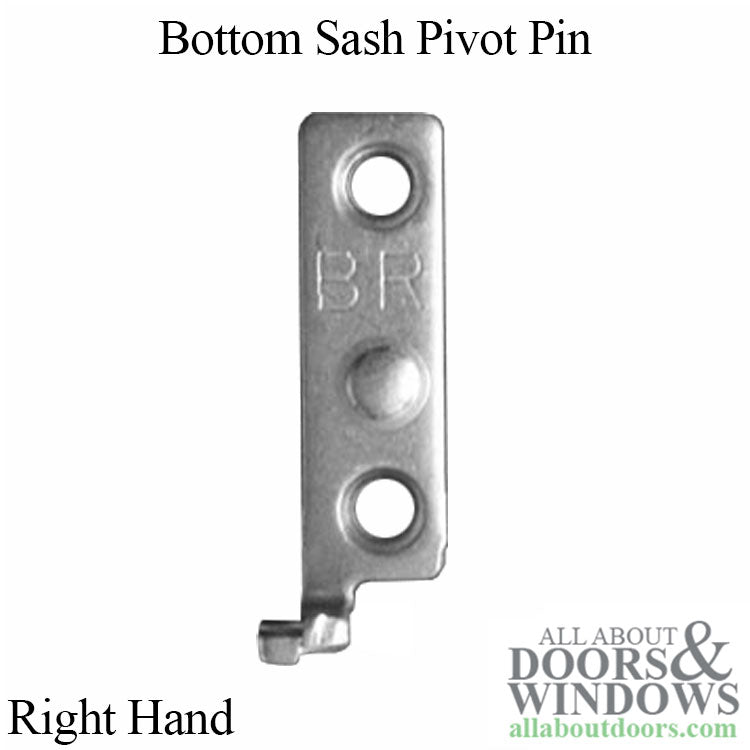 Bottom Sash Pivot Pin, Right Hand - Bottom Sash Pivot Pin, Right Hand