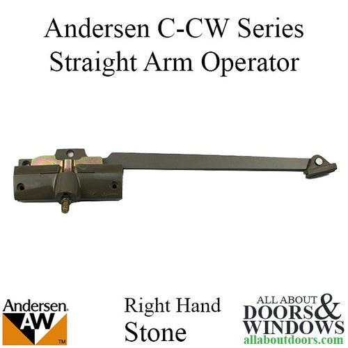 Andersen Window - Perma-Shield Casement Operator, Wood, Single Arm, PSC,  Straight arm, 7191-32, RH - Andersen Window - Perma-Shield Casement Operator, Wood, Single Arm, PSC,  Straight arm, 7191-32, RH