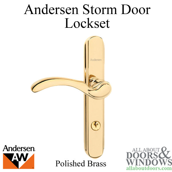 Andersen Traditional Storm Door Handel Set and Hardware Andersen Door Lever- Choose Finish - Andersen Traditional Storm Door Handel Set and Hardware Andersen Door Lever- Choose Finish