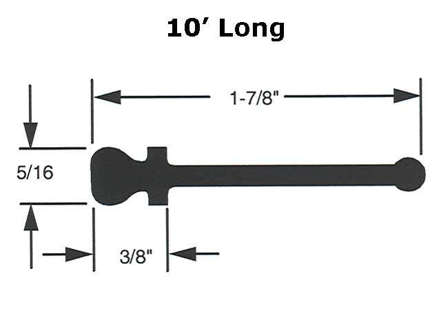 Weatherstrip - Metal Door - 10 Foot - Weatherstrip - Metal Door - 10 Foot