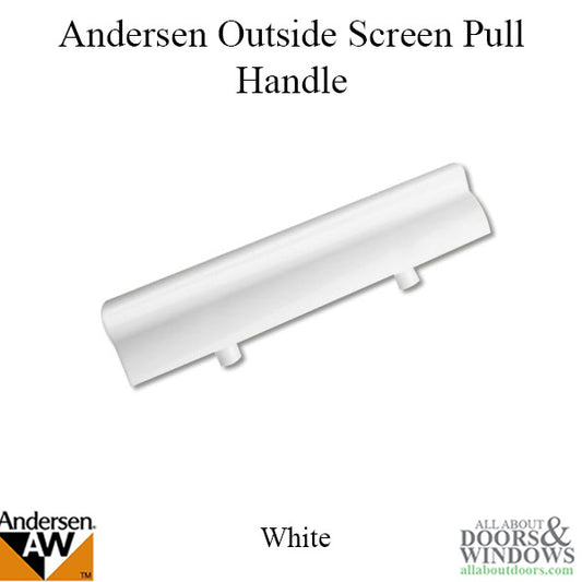 Andersen Door Handle For  Frenchwood Sliding Doors Outside Screen Pull Handle for 2 and 3 panel doors White