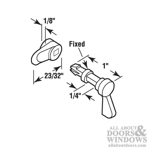 Window Screen Hangers and Latches - Grey - Window Screen Hangers and Latches - Grey