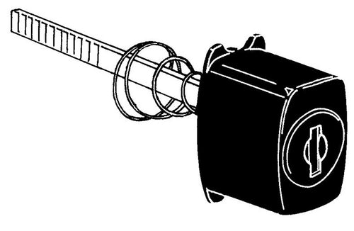 Push Button Type Cylinder Black - Push Button Type Cylinder Black