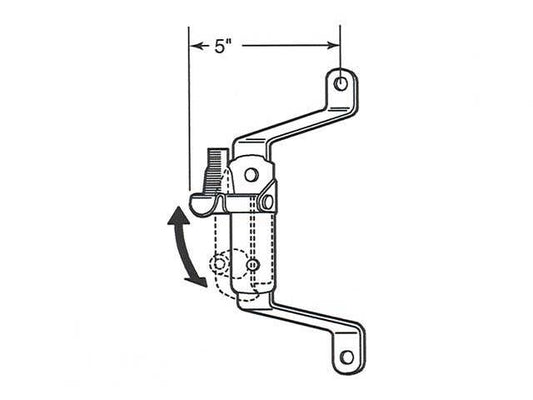 RV Door Bumper Catch 5" Projection