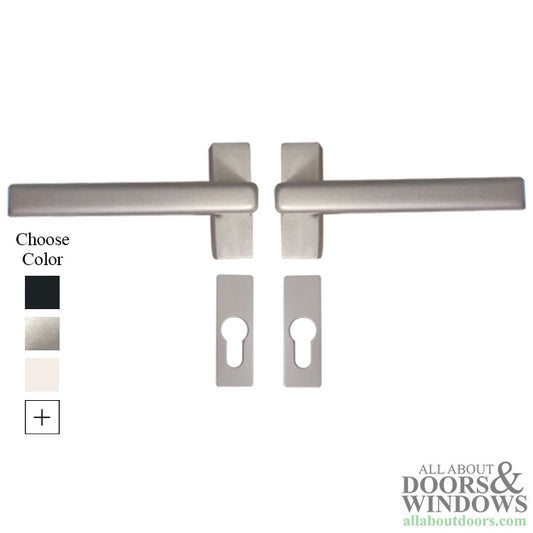 Dirigent Handle Set with PC Rosettes - Interior/Exterior