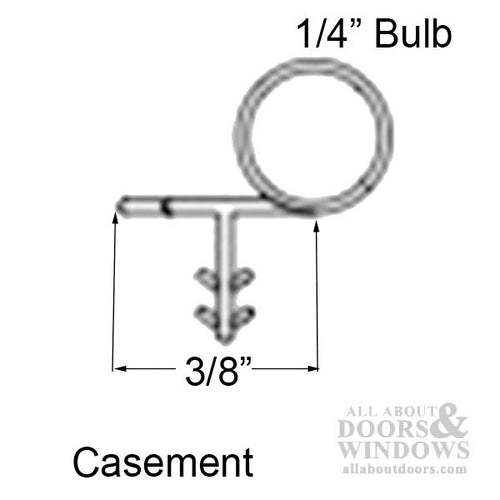 Marvin  V192 Bulb Weather strip, 84