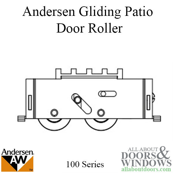 Andersen 100 series Gliding Patio Door Roller - Andersen 100 series Gliding Patio Door Roller