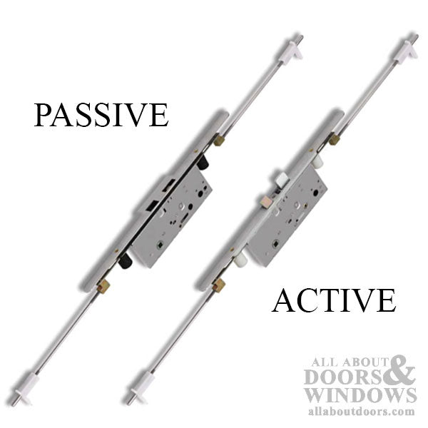 Passive Lock for Concealed Rod 70/92, Right Hand, Radius Faceplate Attached - Passive Lock for Concealed Rod 70/92, Right Hand, Radius Faceplate Attached