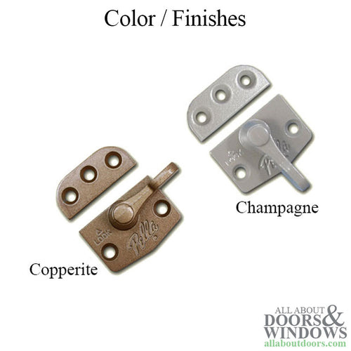 Pella Designer Series 2 Hole Sash Lock - Choose Color - Pella Designer Series 2 Hole Sash Lock - Choose Color