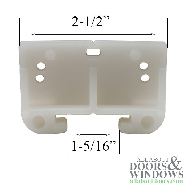 Drawer Track Guide Kit - White - 2-1/2 inch - Drawer Track Guide Kit - White - 2-1/2 inch