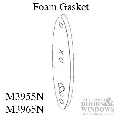 Hoppe Foam Gasket, M3955N & M3965N Escutcheon Plates - Hoppe Foam Gasket, M3955N & M3965N Escutcheon Plates