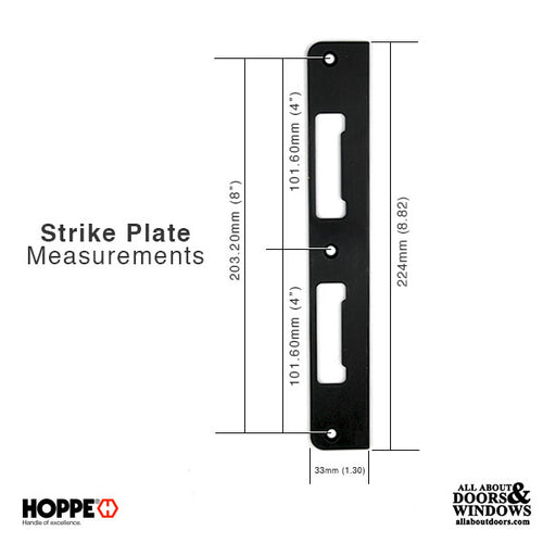 Strike Plate, PC0039N, Latch & Deadbolt  1.30 x 8.82 - Oil R. Brass. - Strike Plate, PC0039N, Latch & Deadbolt  1.30 x 8.82 - Oil R. Brass.