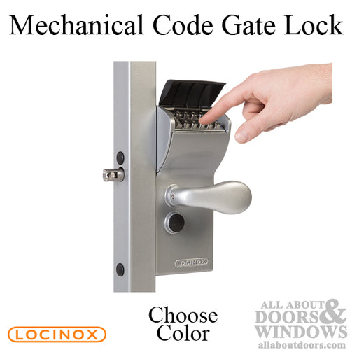 Locinox Free Vinci Surface-Mounted Mechanical Code Lock with Free Exit for Gates - Locinox Free Vinci Surface-Mounted Mechanical Code Lock with Free Exit for Gates