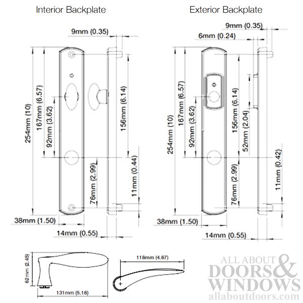 HOPPE HLS7 Handle Set with Rodos Lever Keyed Active White - HOPPE HLS7 Handle Set with Rodos Lever Keyed Active White
