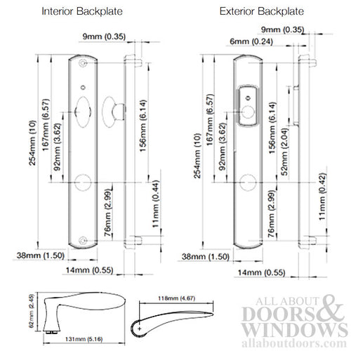 HOPPE HLS7 Handle Set with Rodos Lever Keyed Active White - HOPPE HLS7 Handle Set with Rodos Lever Keyed Active White