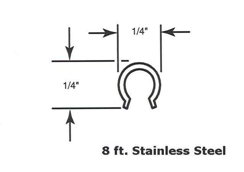 Track Cover , Patio Sliding Glass door, 96 inch - Stainless Stee - Track Cover , Patio Sliding Glass door, 96 inch - Stainless Stee