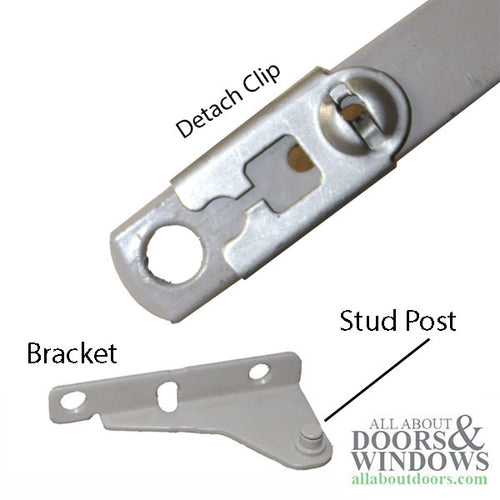 Truth Part #12512 Left Hand Clip On Type Stud Bracket - Truth Part #12512 Left Hand Clip On Type Stud Bracket