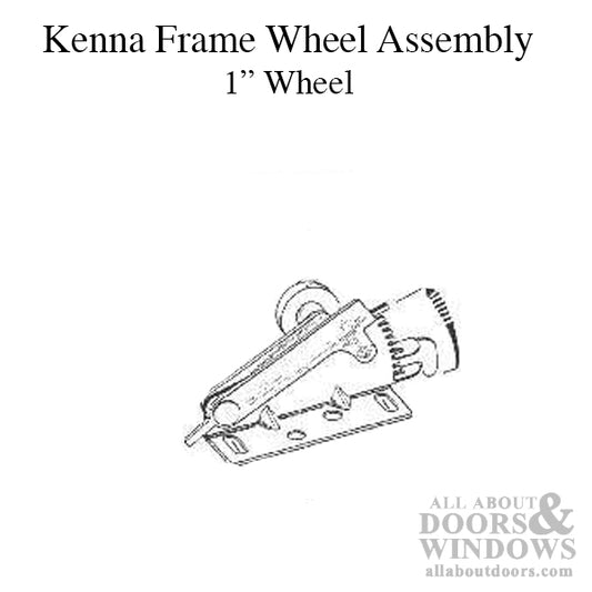 Kennaframe Sliding Door: 1 inch wheel, Pocket / Closet  Roller